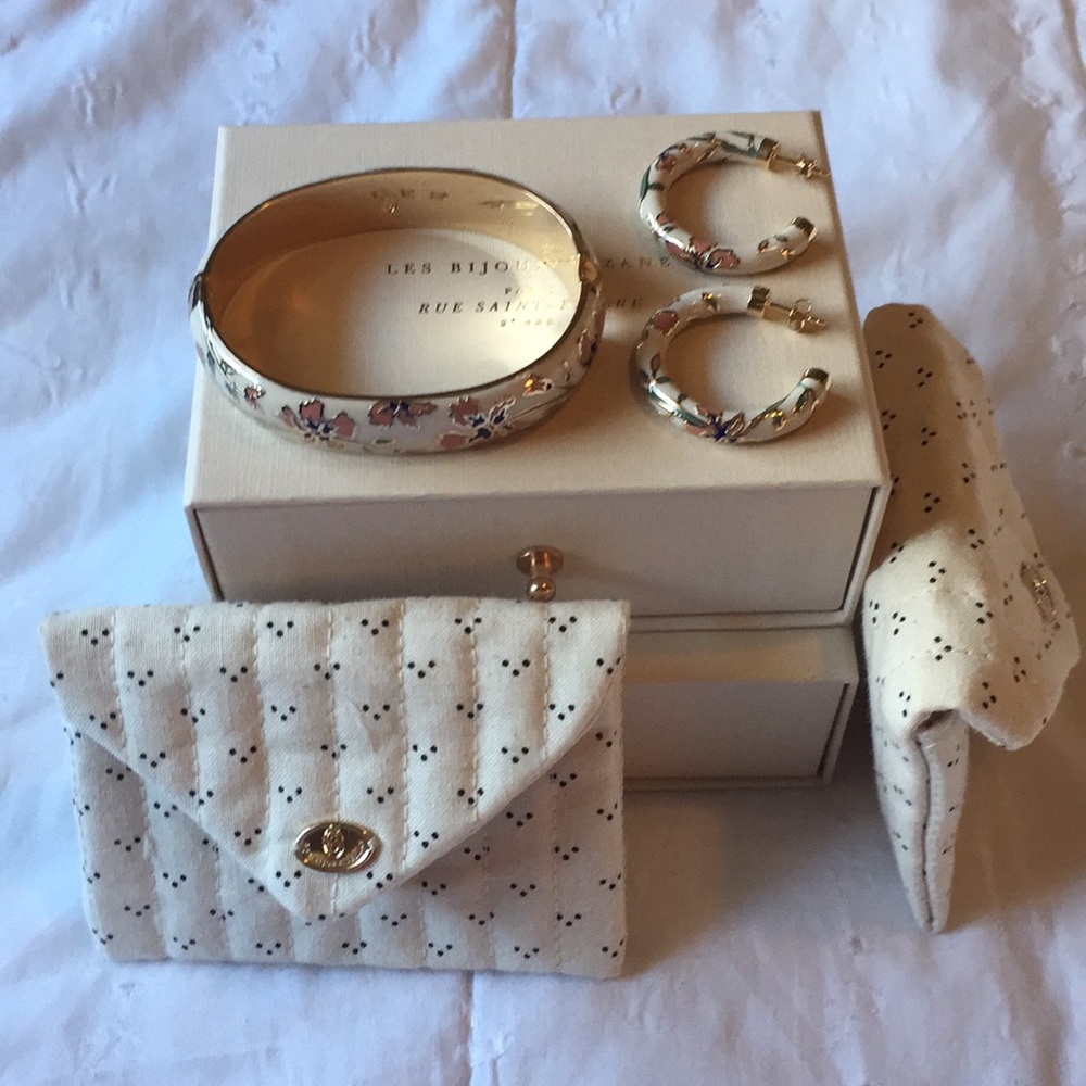 Sezane Bracelet & Earrings